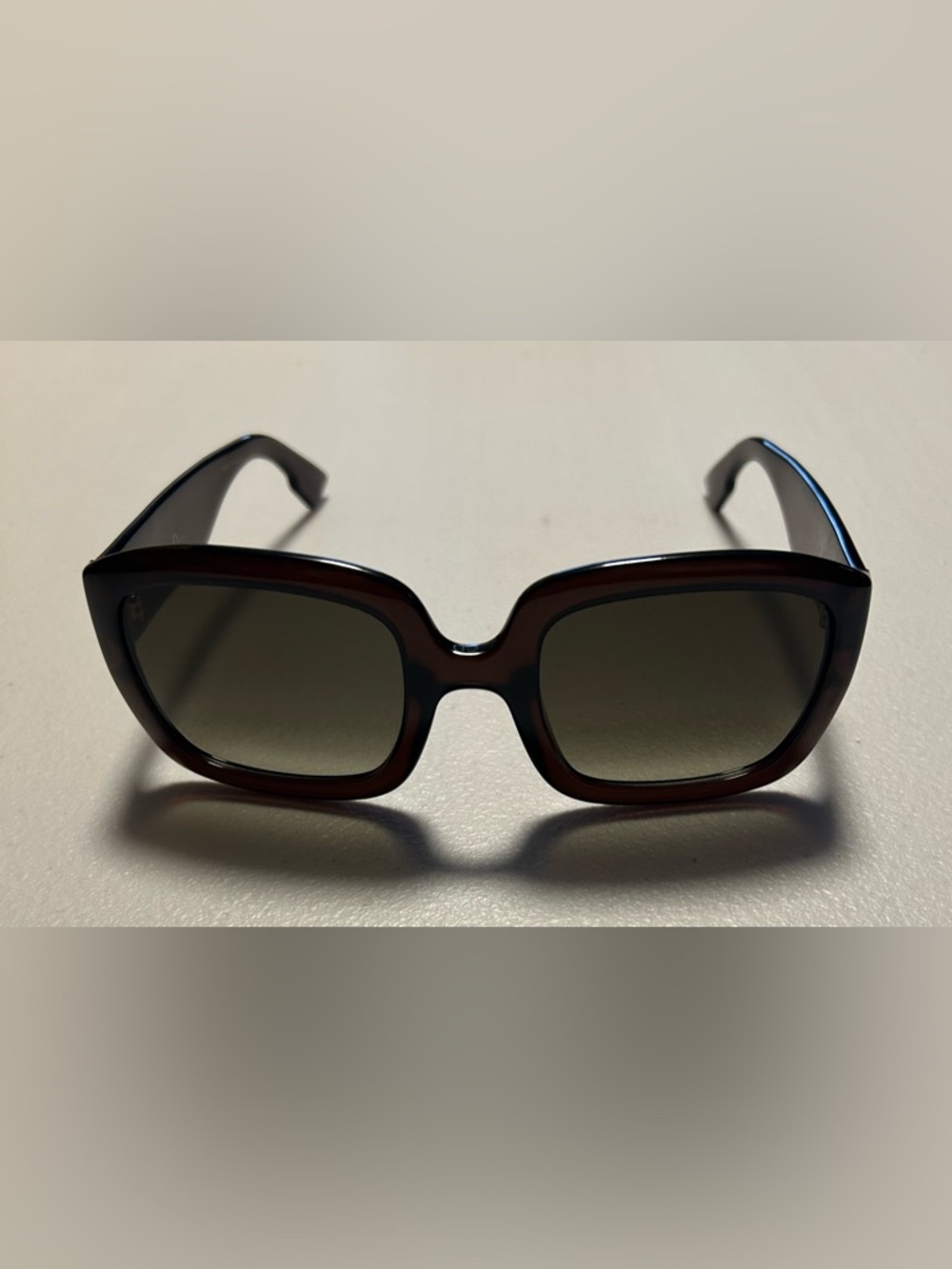 Dior Women's Dark Brown Gradient Square Sunglasses